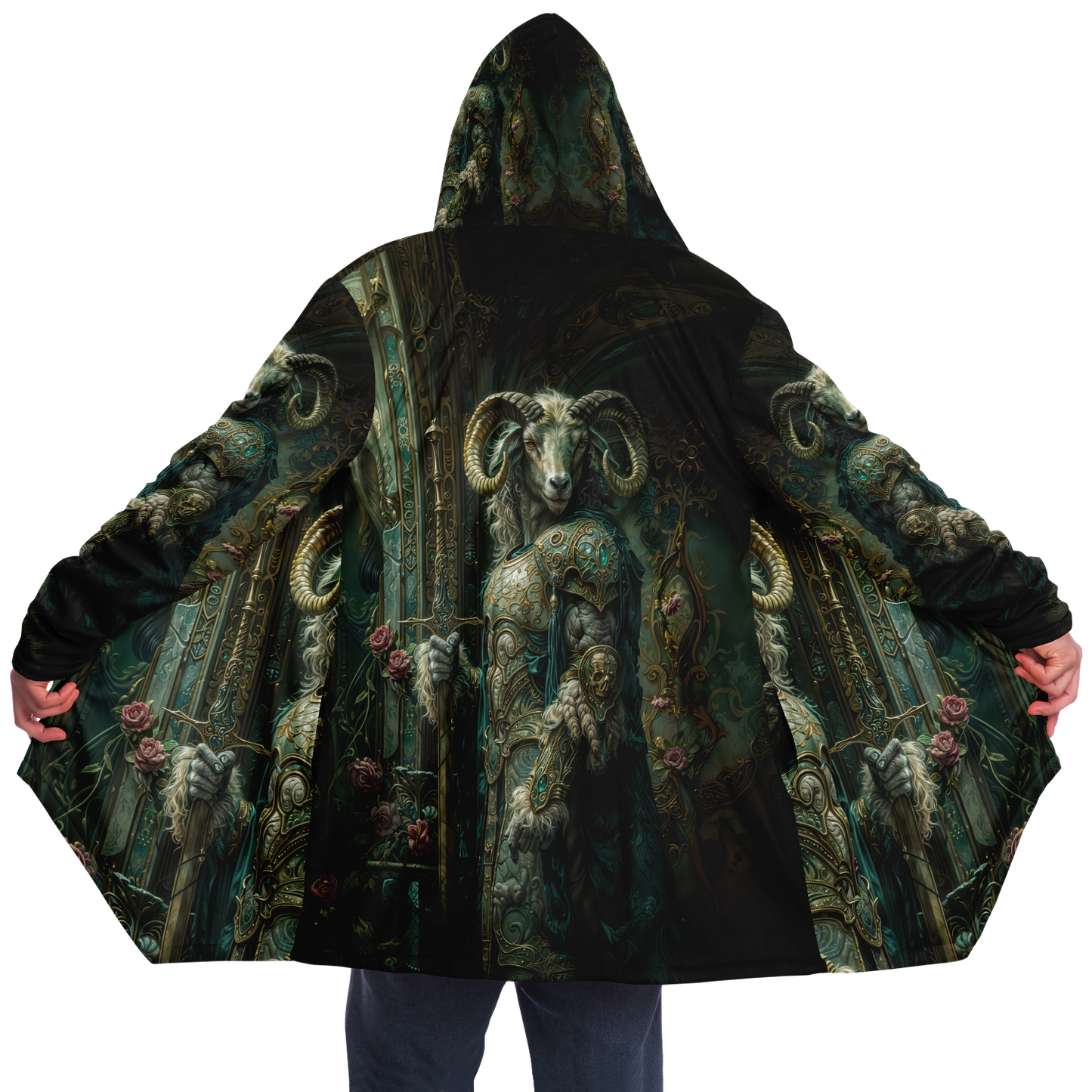 Emerald Oathkeeper Microfleece Cloak