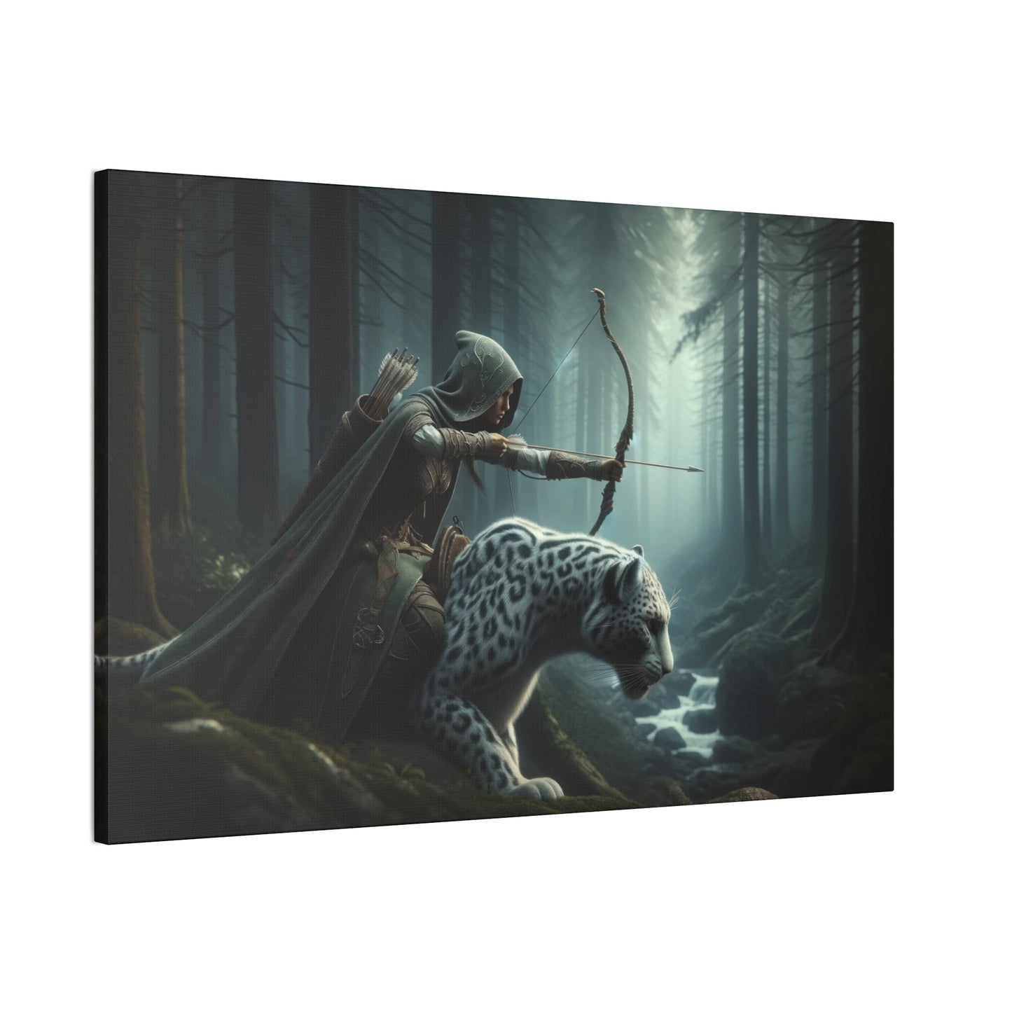 "Sleek Hunters"  Canvas Stretched, 0.75" - Print