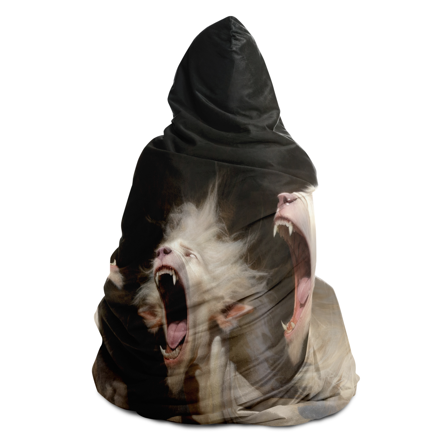 Albino Werewolf Chorus Hooded Blanket