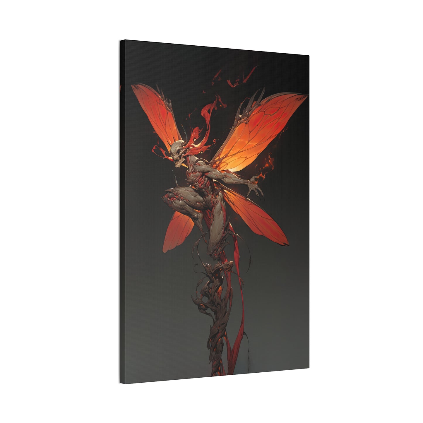 "Flaming Dragonspryte" Canvas Stretched, 0.75" - Print