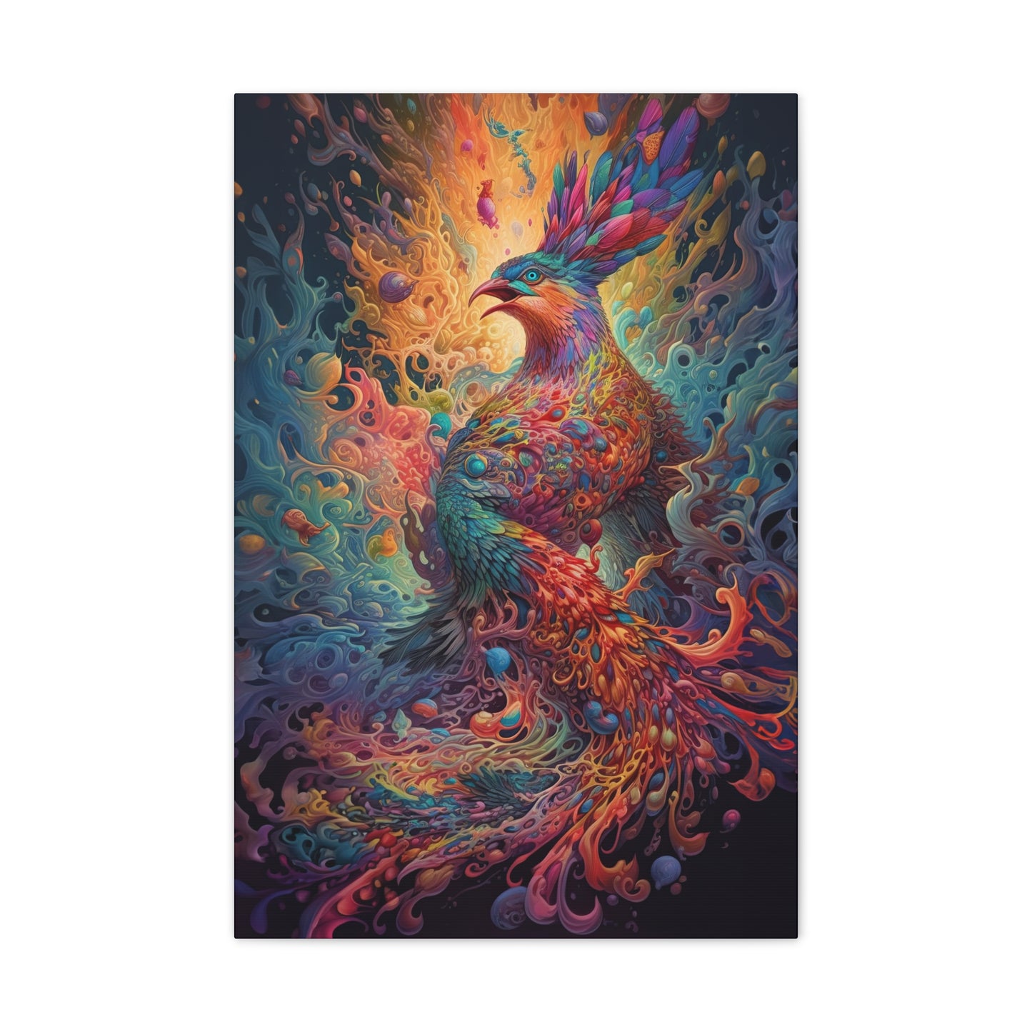 "Liquid Light Phoenix" Canvas Stretched, 0.75" - Print