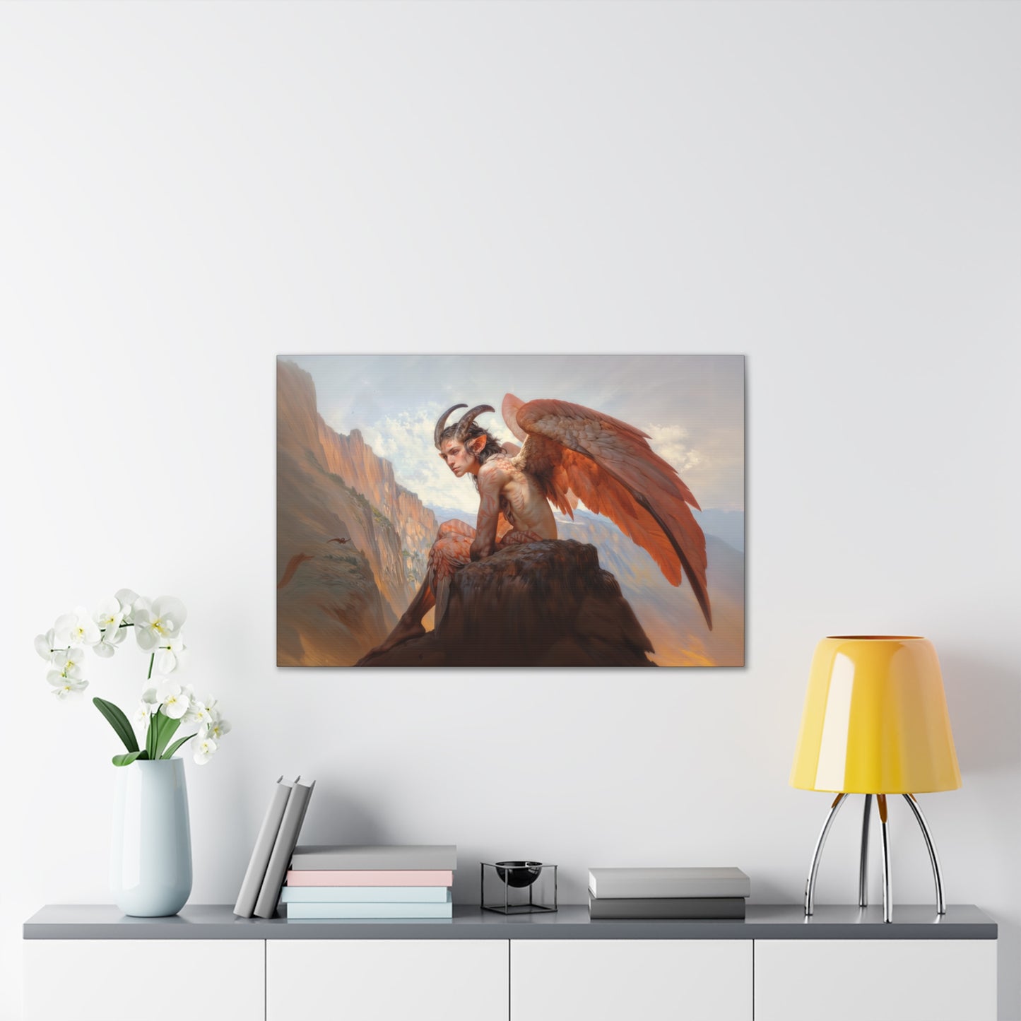 "Wings of the Forgotten Dawn"  Canvas Stretched, 0.75" - Print