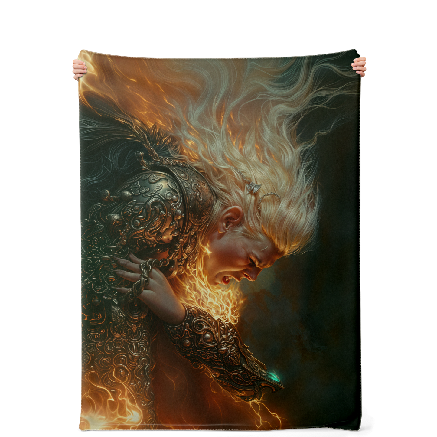 Fiery Choices Premium Microfleece Blanket