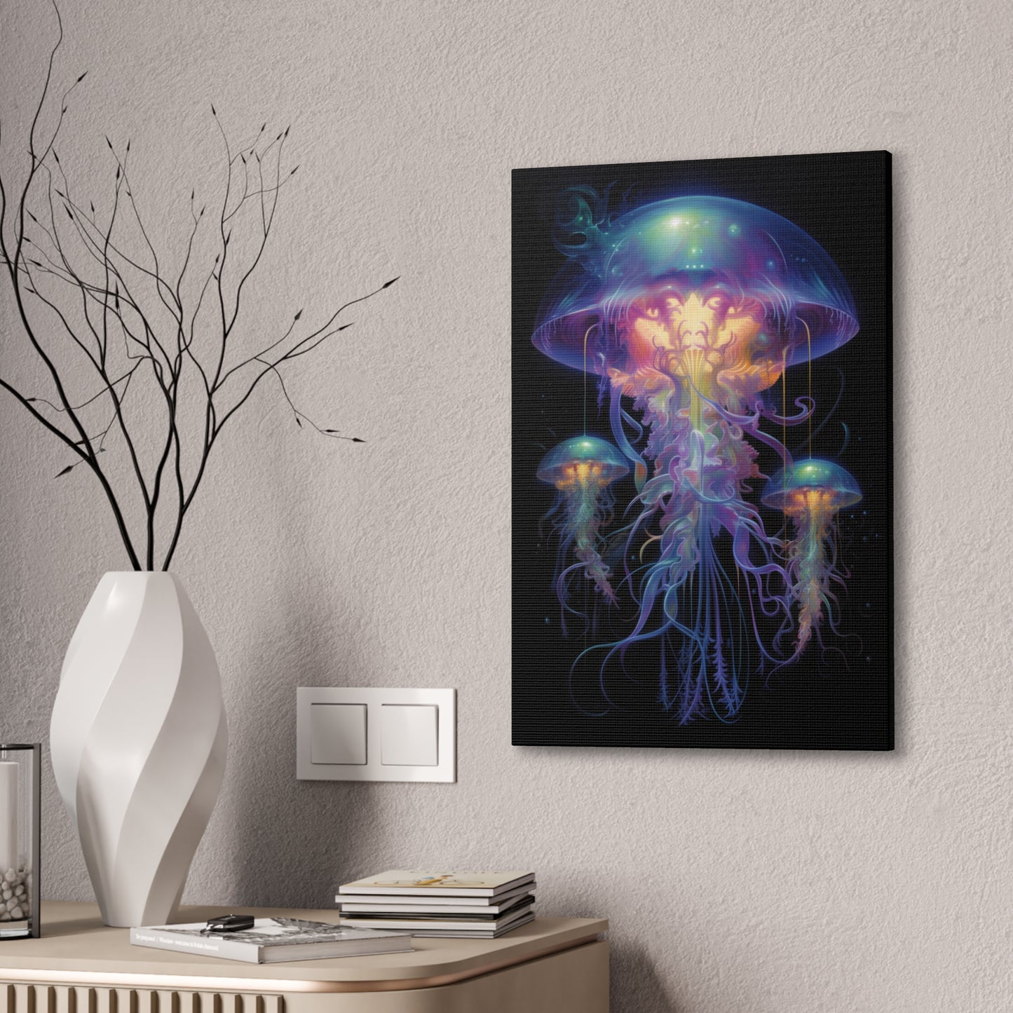 "Space Jellyfish 1" Canvas Stretched, 0.75" - Print