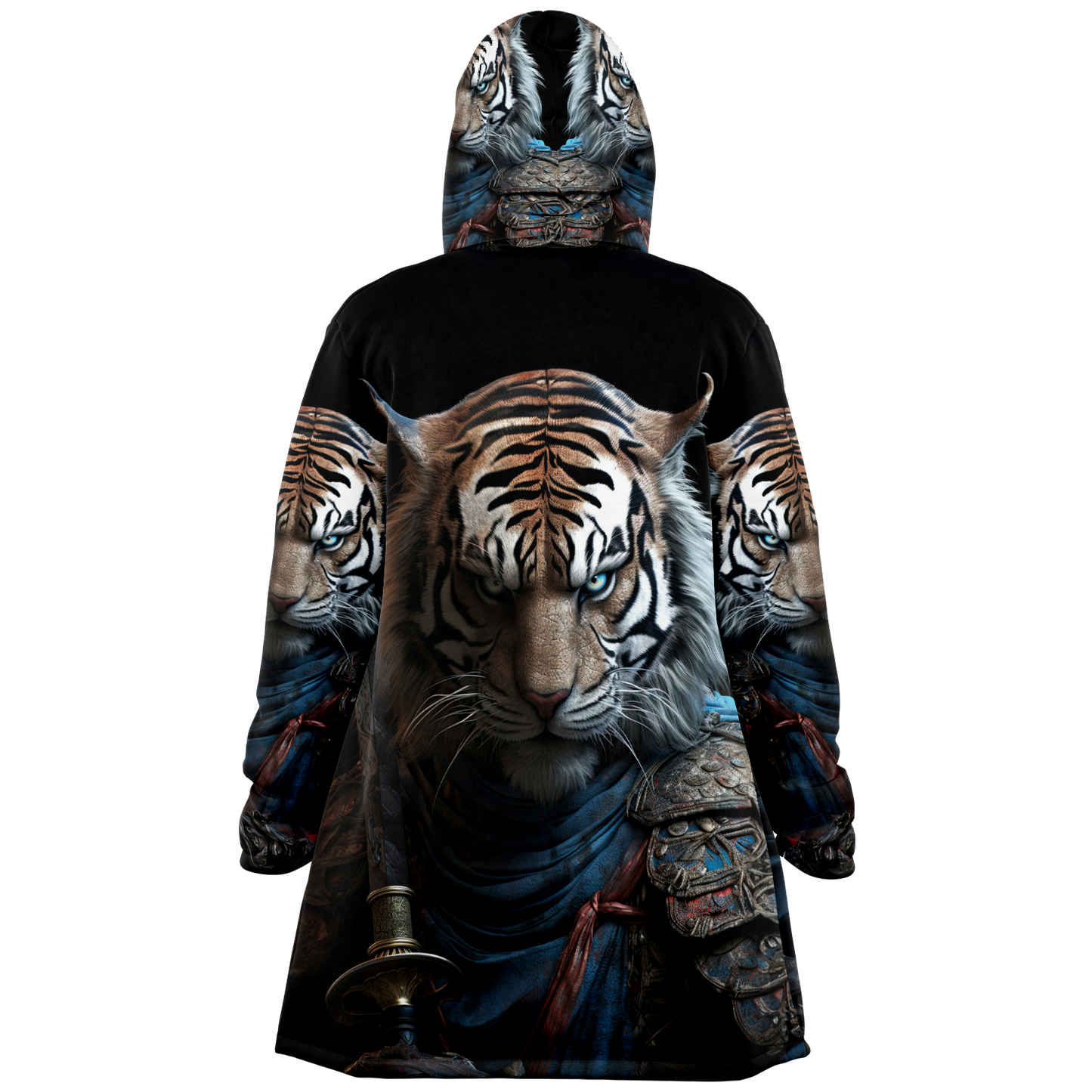 Tiger Samurai Microfleece Cloak