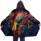 Rainbow Winged Falcon Microfleece Cloak