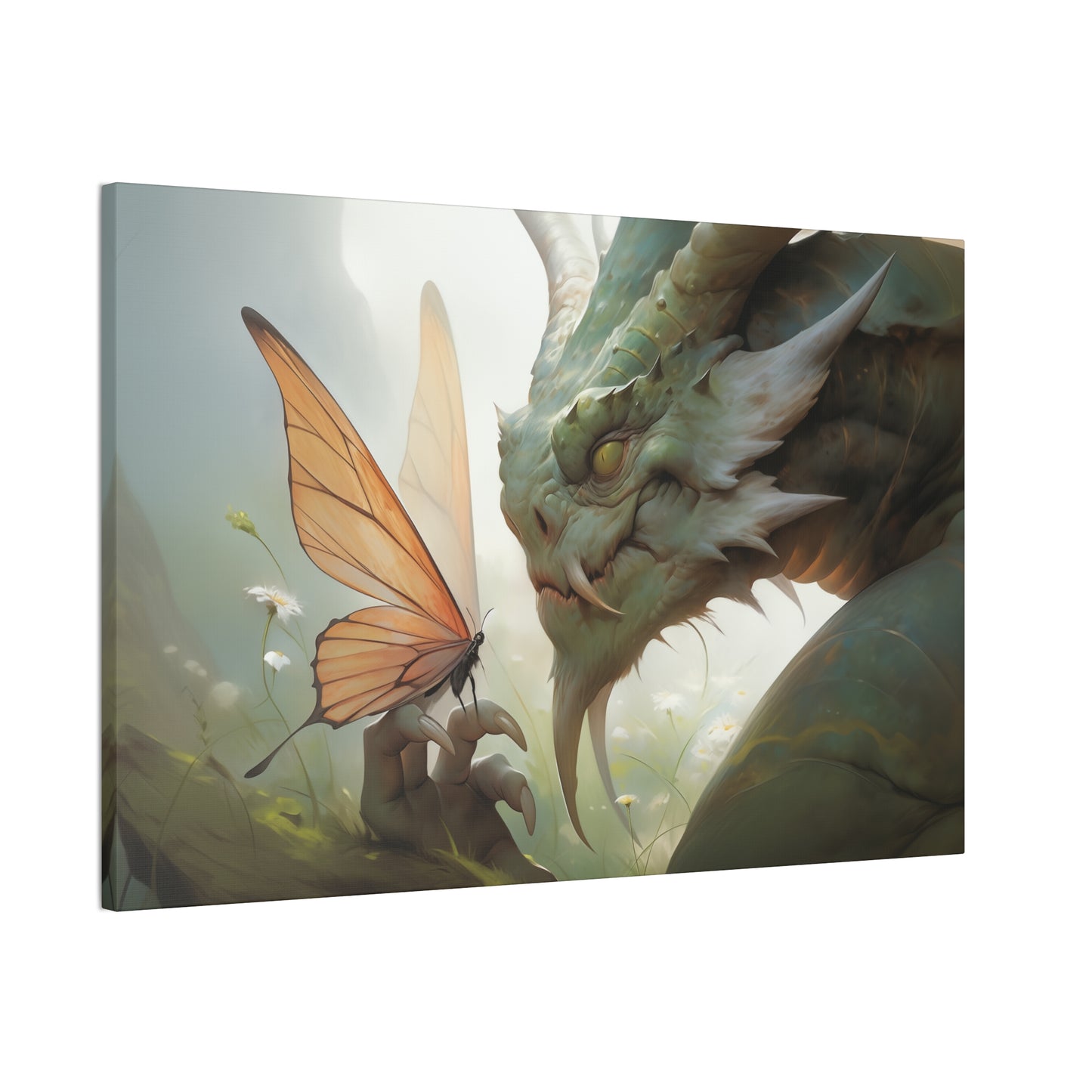 "Fire and Flutter"  Canvas Stretched, 0.75" - Print