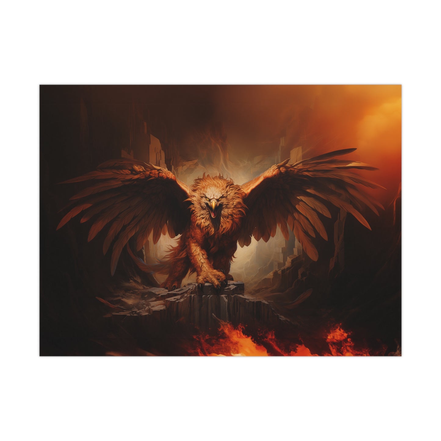 "Inferno Griffon" Poster - Print