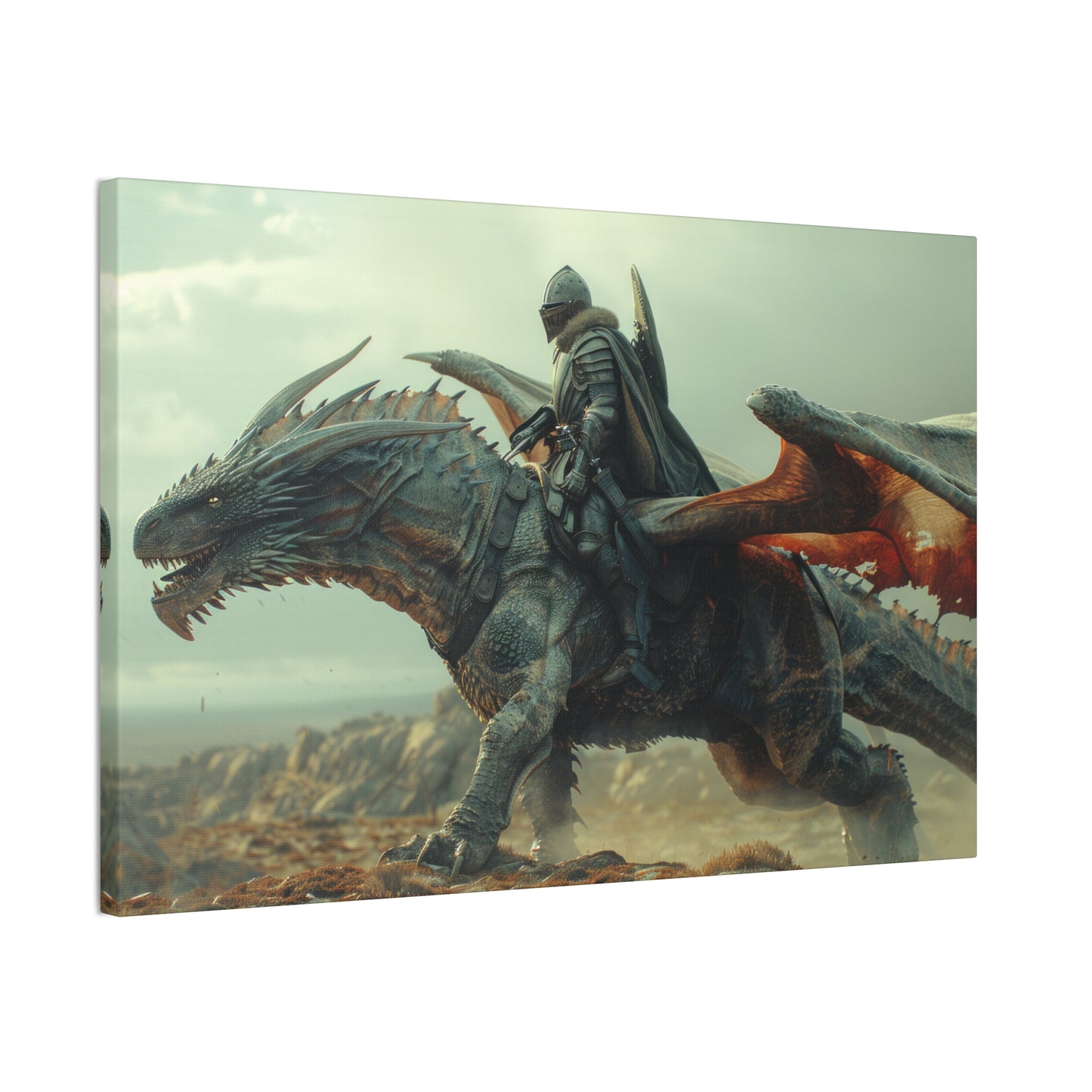 "Dragon Captain"  Canvas Stretched, 0.75" - Print