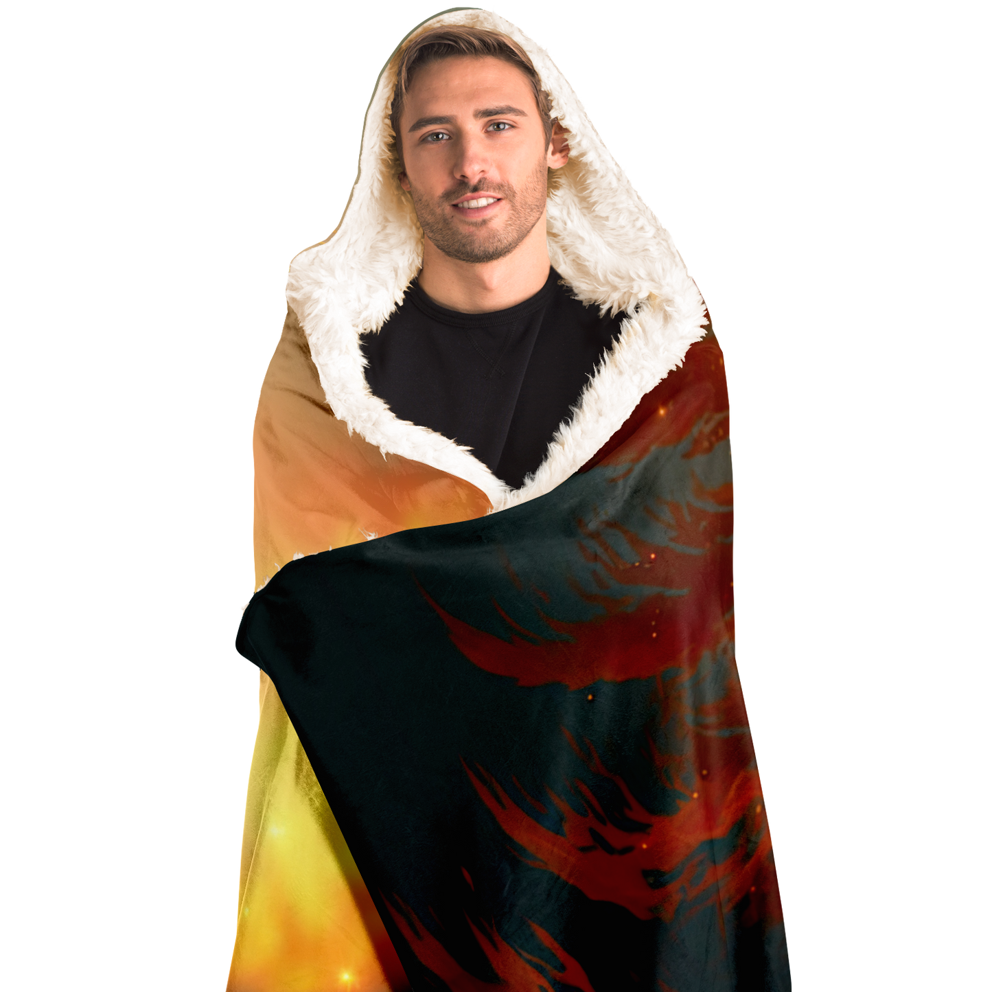 Feathers Of The Phoenix Hooded Blanket