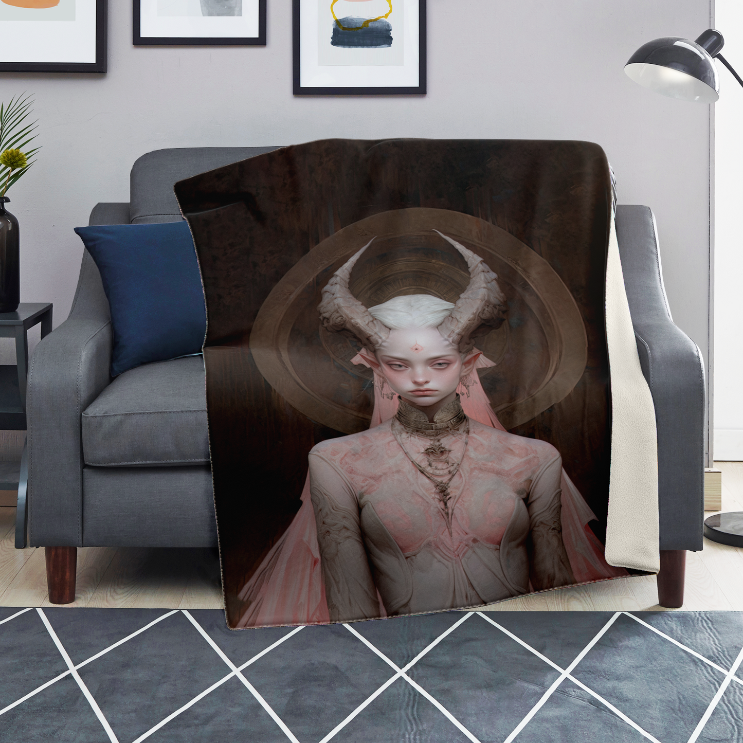 Faun Princess Premium Microfleece Blanket