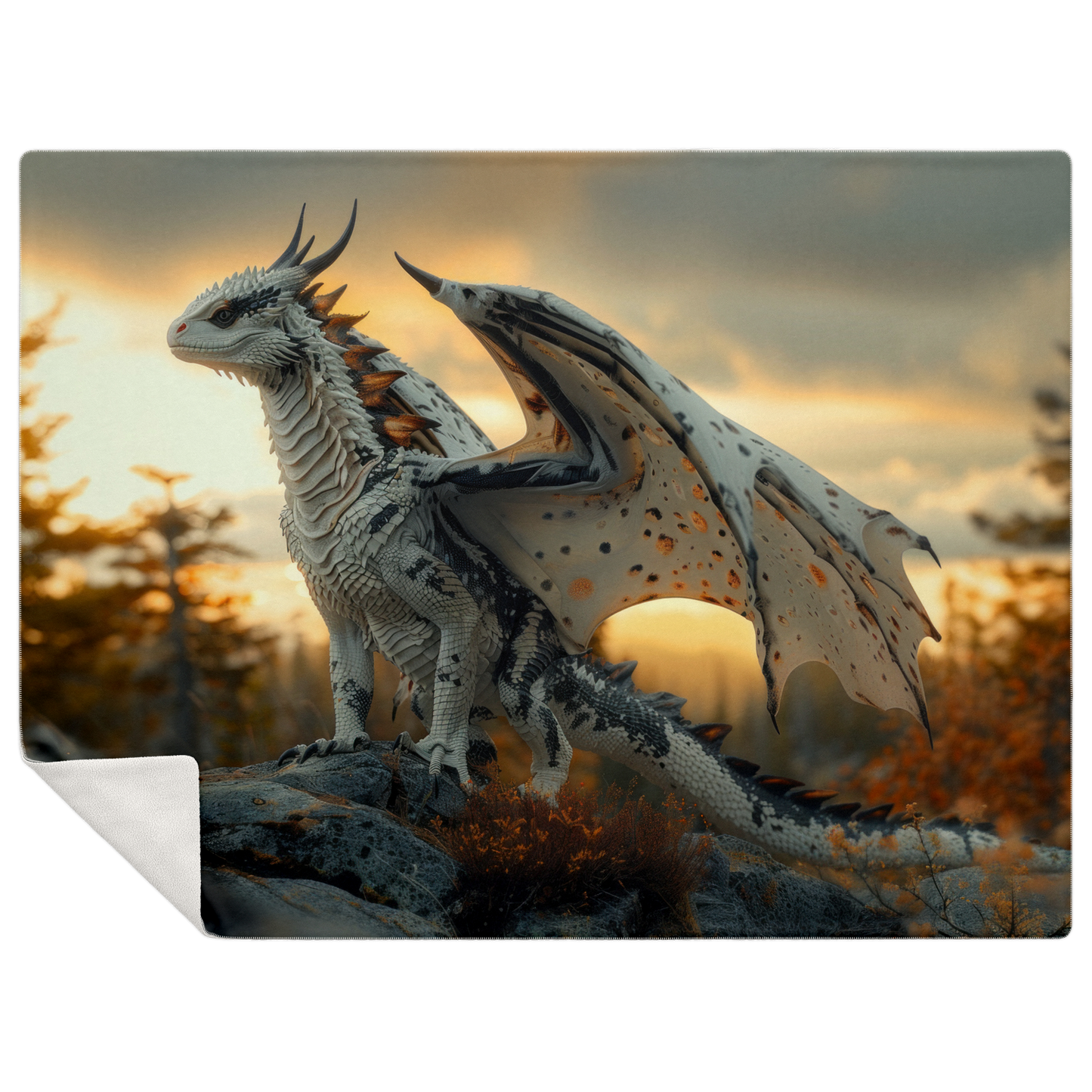 Dawnbringer Drake Premium Microfleece Blanket