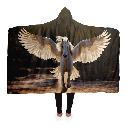 Pearl Pegasus Hooded Blanket