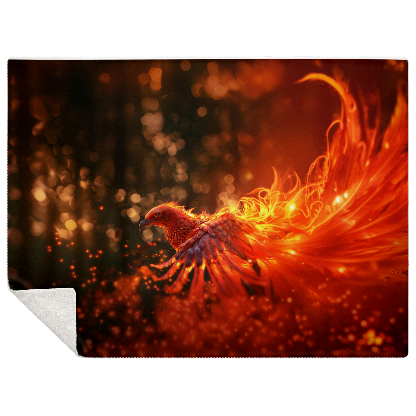 Blazing Grace Phoenix Premium Microfleece Blanket