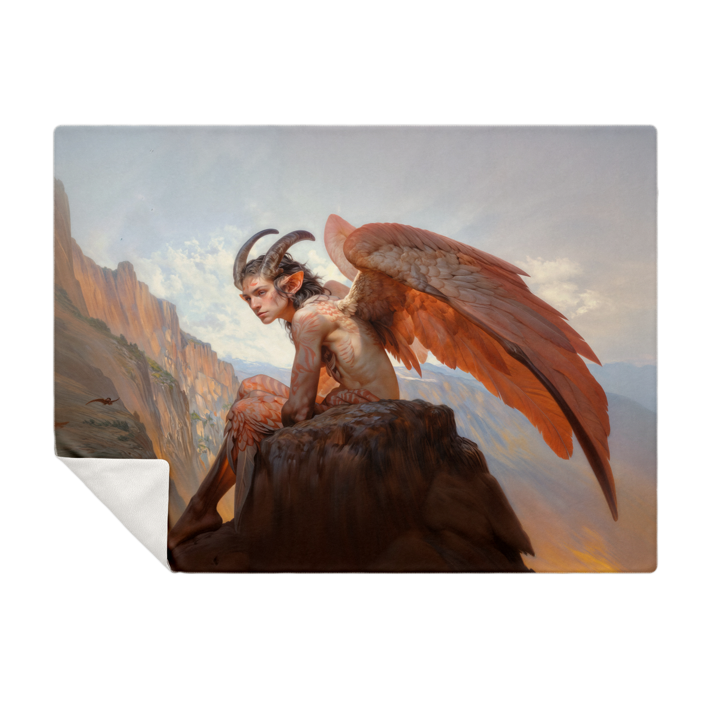 Wings of the Forgotten Dawn Premium Microfleece Blanket