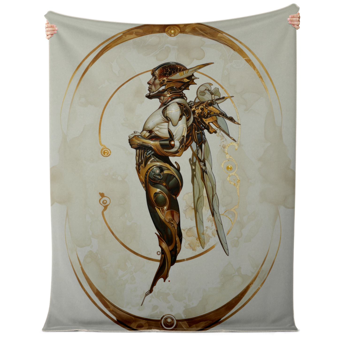 Drone - Elven Mechanics Premium Microfleece Blanket