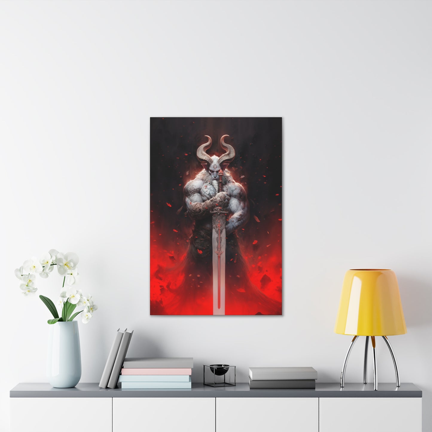 "Hellforge Minotaur" Canvas Stretched, 0.75" - Print