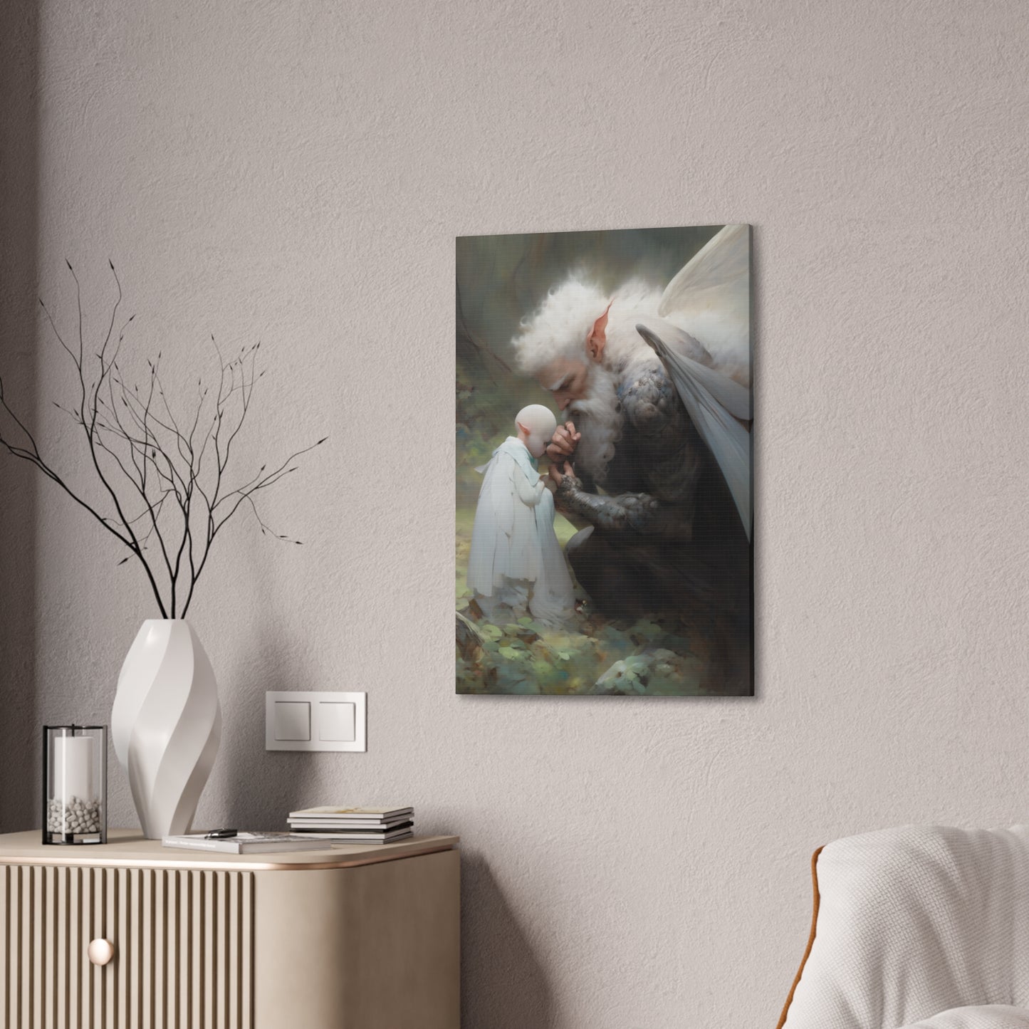 "Morning Prayers" Canvas Stretched, 0.75" - Print