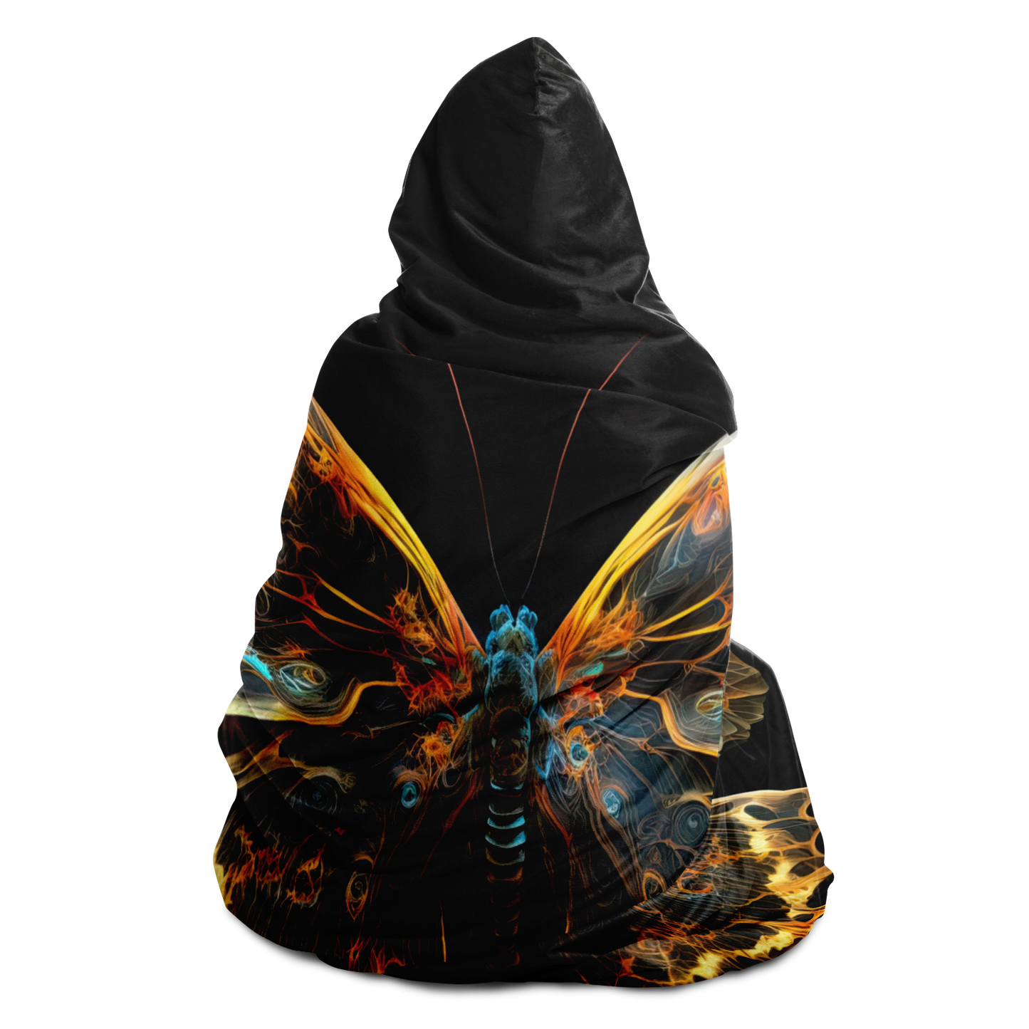 Liquid Butterfly Hooded Blanket