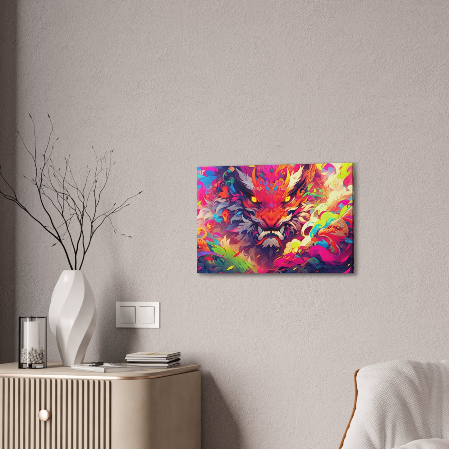 "Oni Tiger"  Canvas Stretched, 0.75" - Print