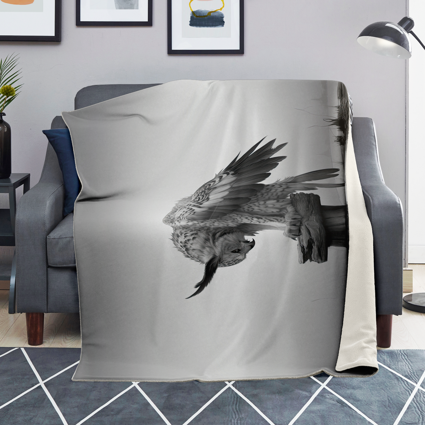 Pondering Premium Microfleece Blanket