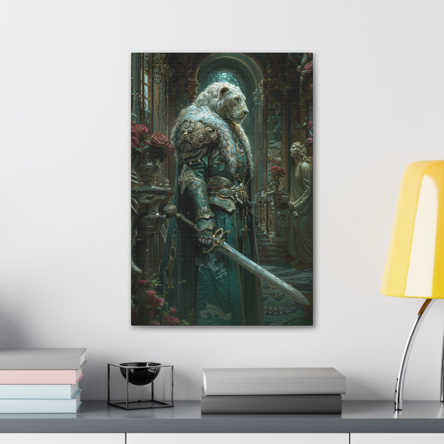 "Valor In The Halls Of Kings" Canvas Stretched, 0.75" - Print