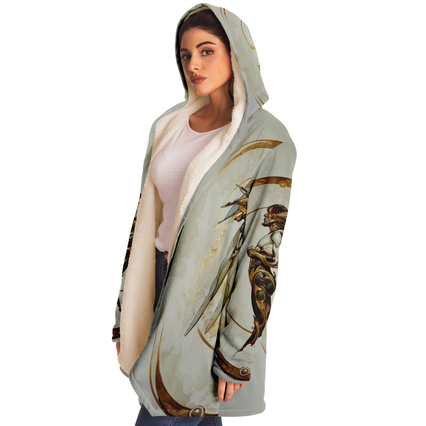 Drone - Elven Mechanics Microfleece Cloak