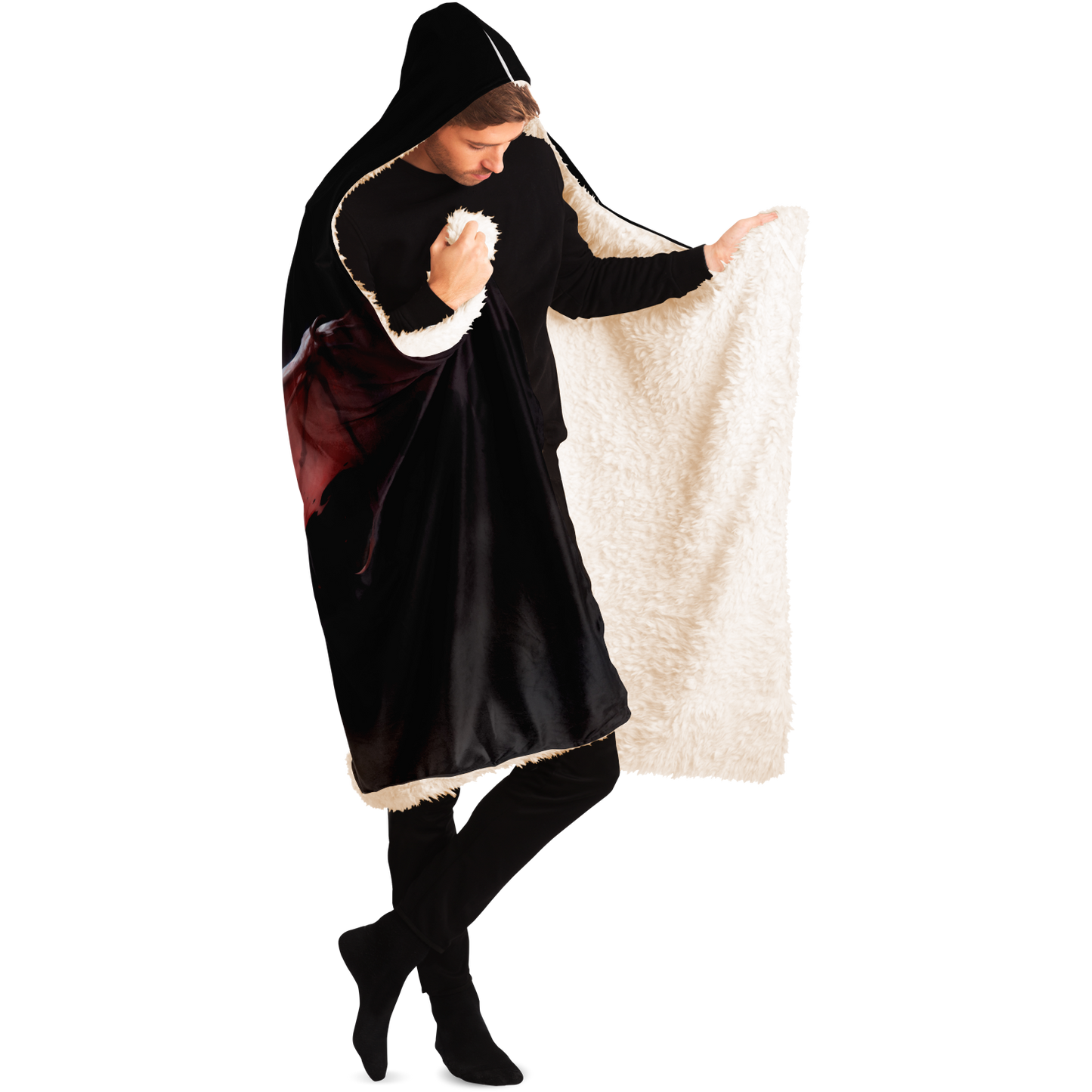 Winged Nightmare Hooded Blanket