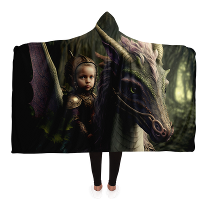 Fairy Dragon Knight Hooded Blanket