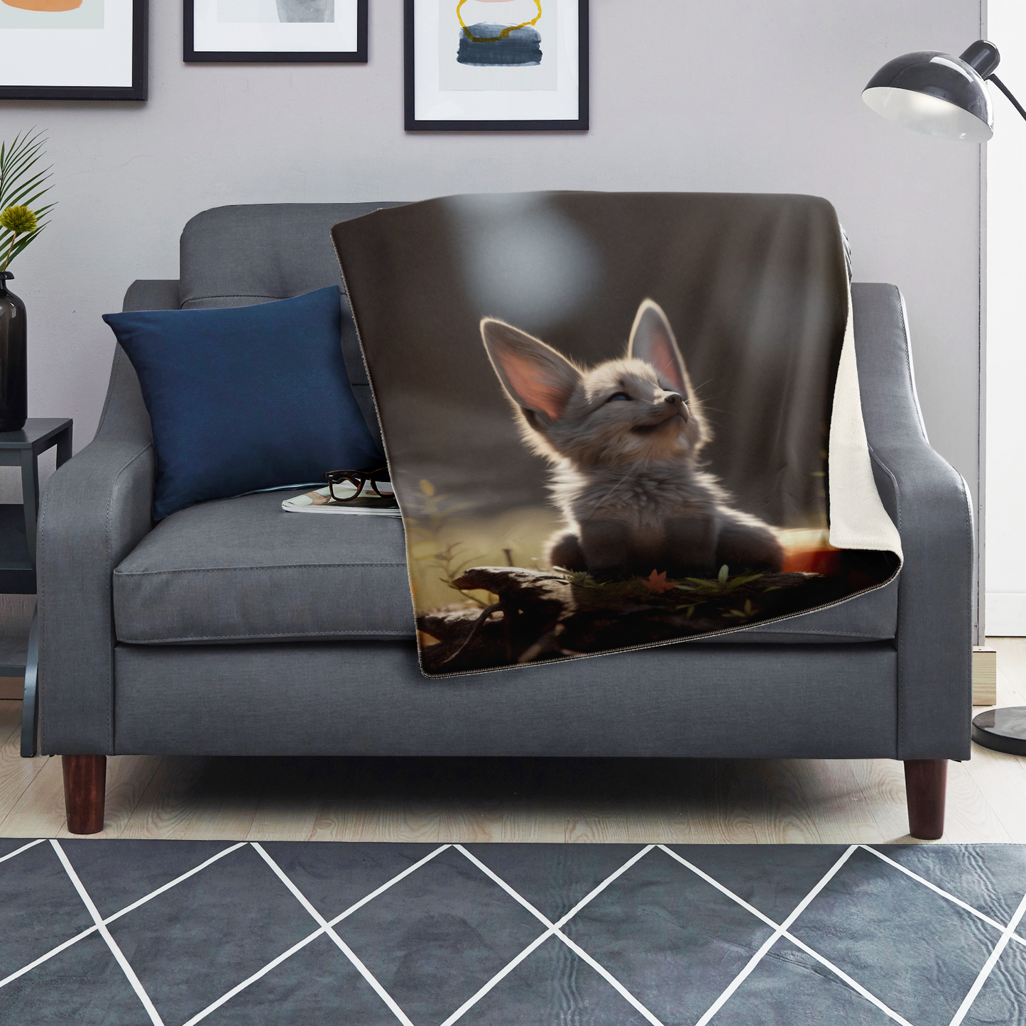 Dawn Fox Premium Microfleece Blanket