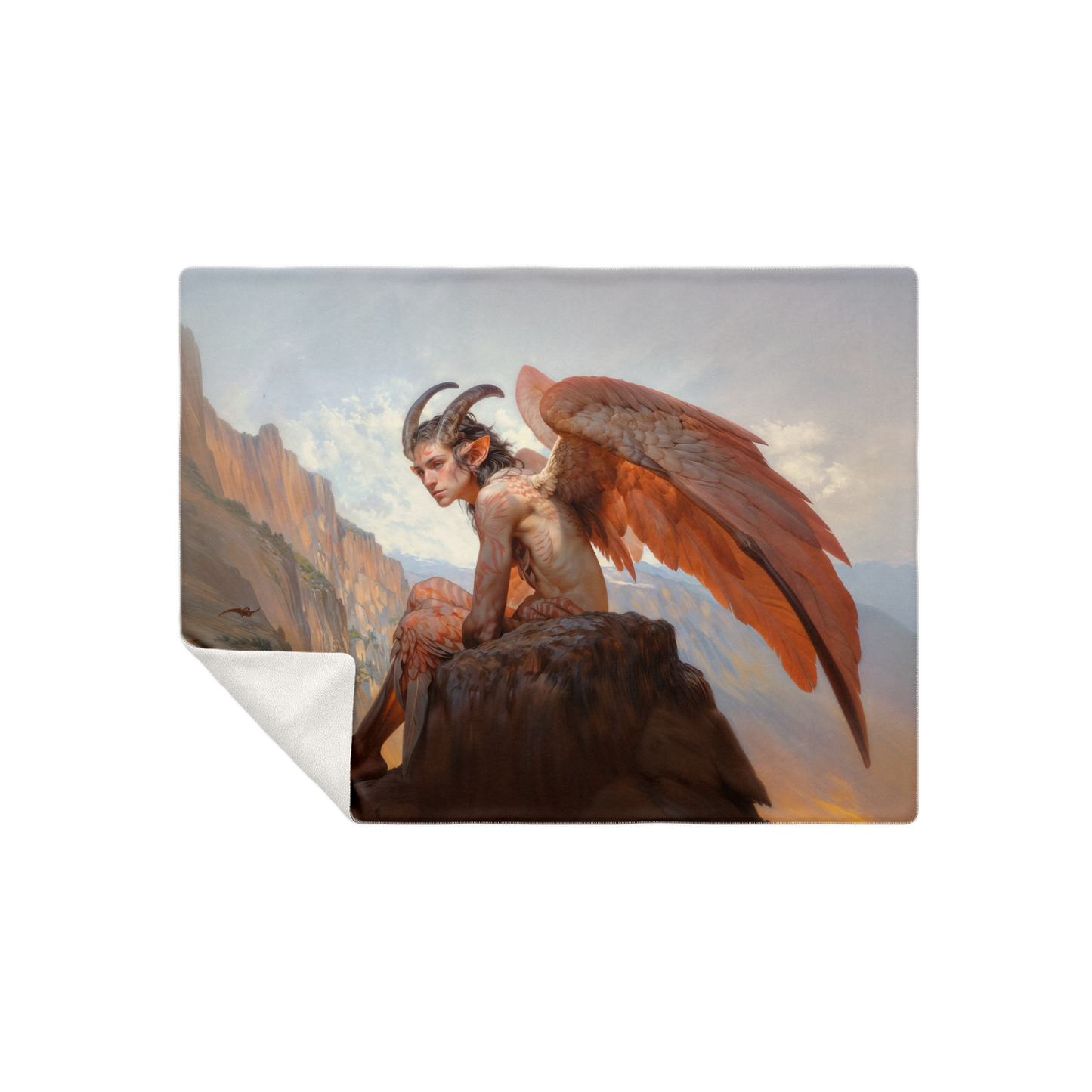 Wings of the Forgotten Dawn Premium Microfleece Blanket