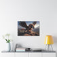 "Griffon Touchdown"  Canvas Stretched, 0.75" - Print