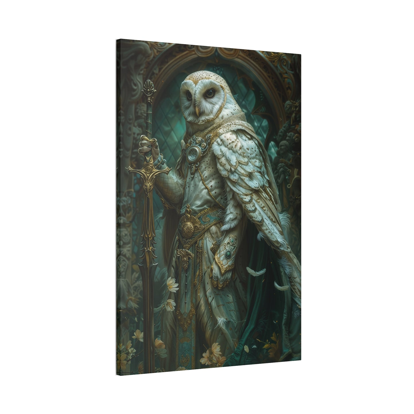 "Whitewing Of The Feathered Dawn" Canvas Stretched, 0.75" - Print