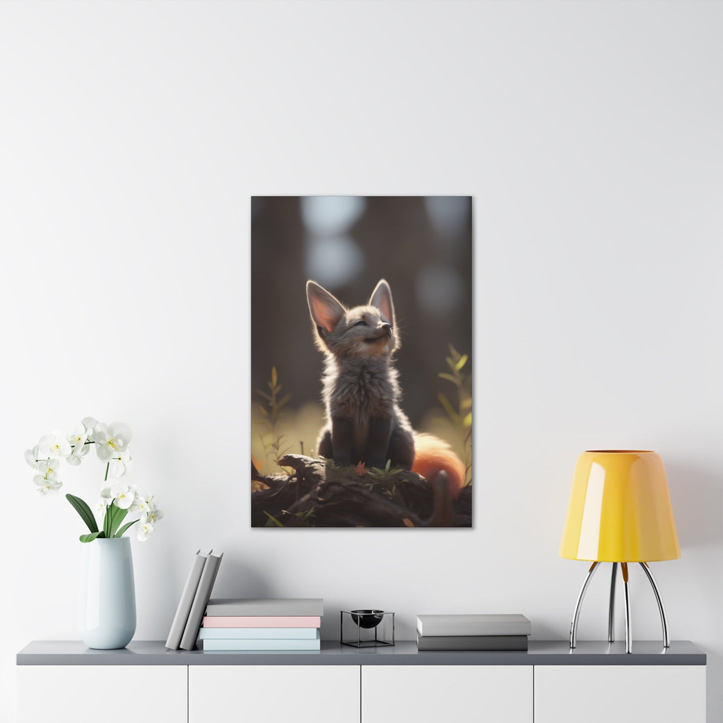 "Dawn Fox" Canvas Stretched, 0.75" - Print