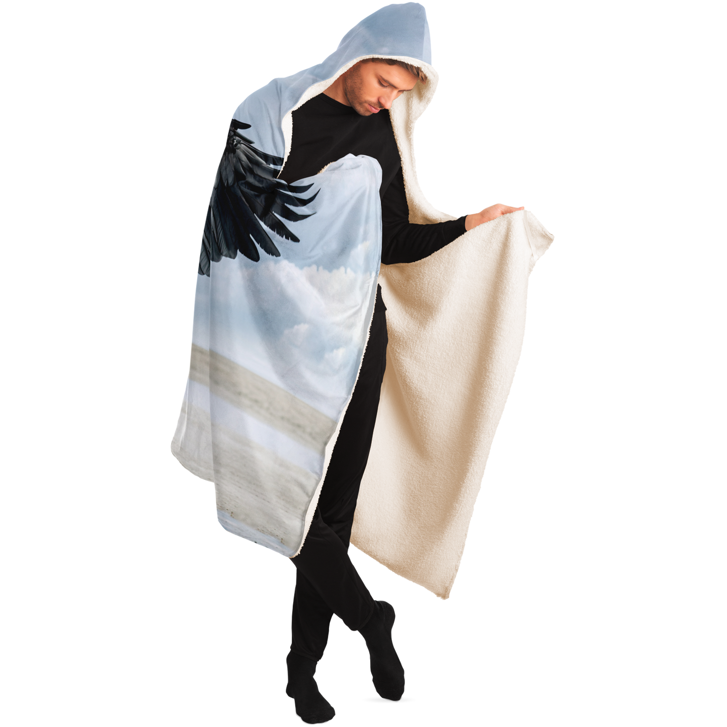 Midnight Pegasus Hooded Blanket