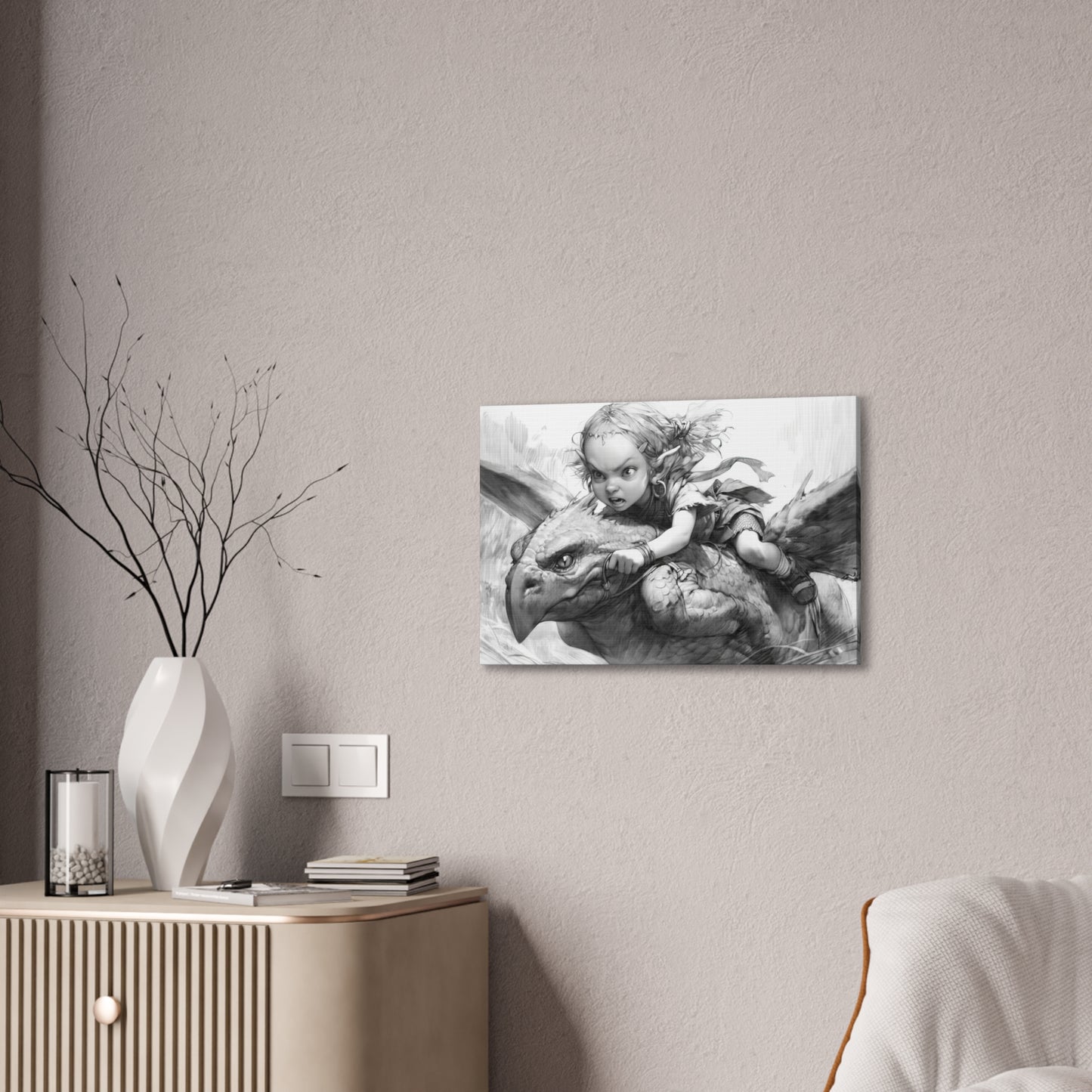 "Charge"  Canvas Stretched, 0.75" - Print