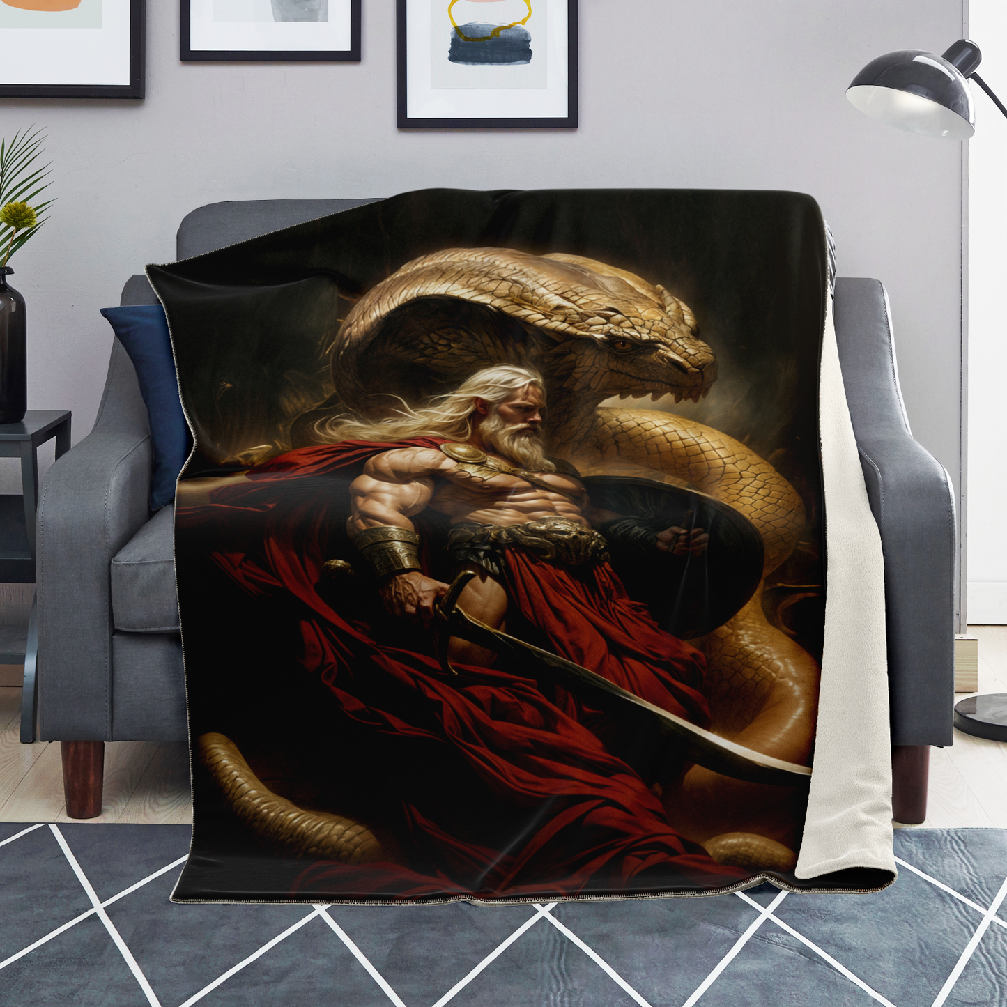 Serpent King Premium Microfleece Blanket