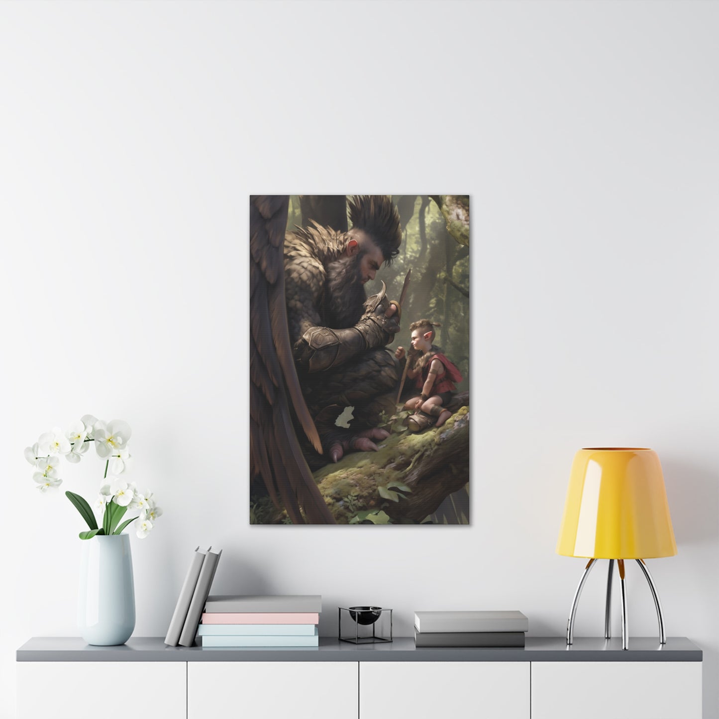 "SkyGuardian's Promise" Canvas Stretched, 0.75" - Print