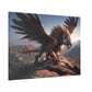 "Griffon Touchdown"  Canvas Stretched, 0.75" - Print