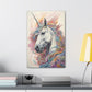 "Fluro Unicorn" Canvas Stretched, 0.75" - Print