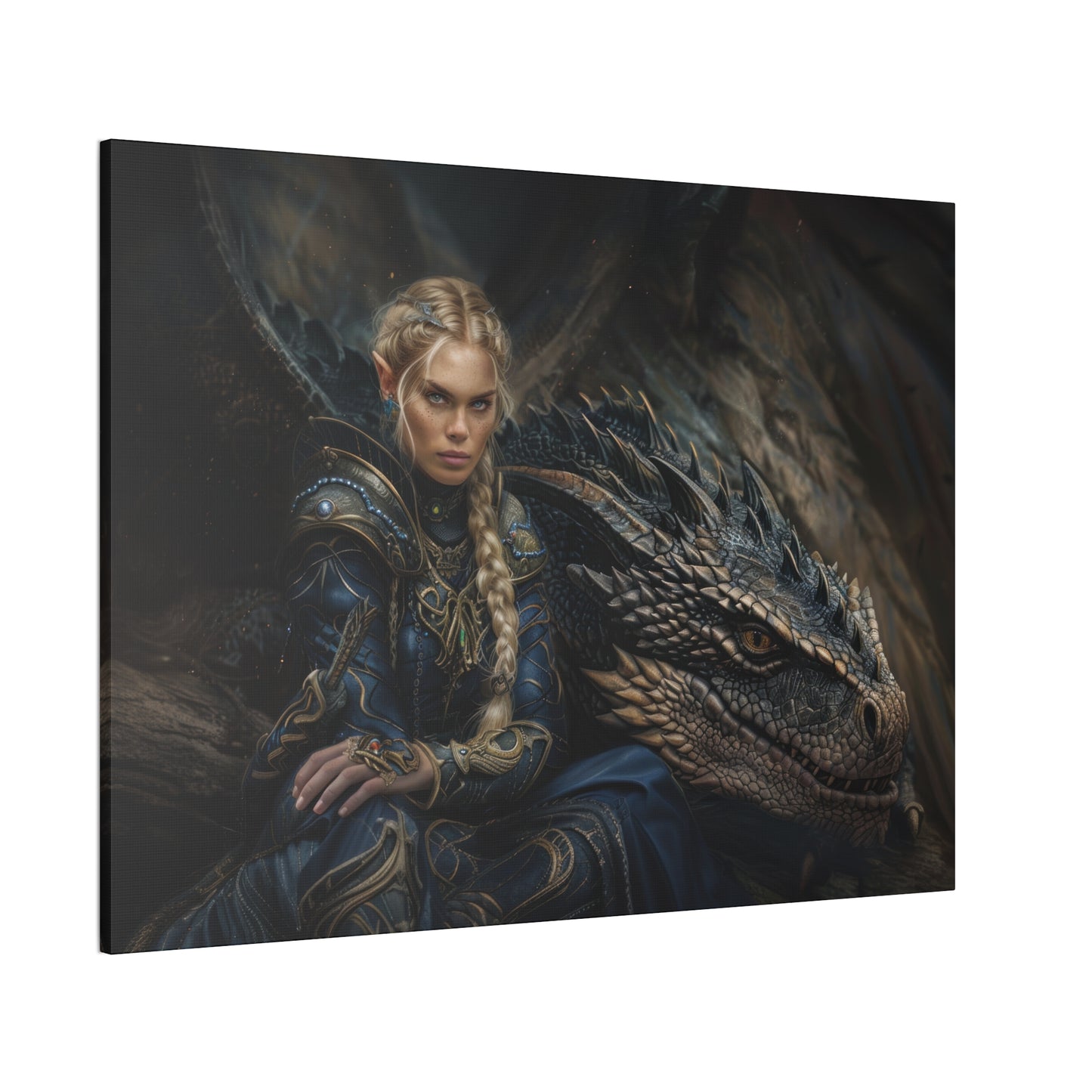 "Queen's Legion Sky Knight"  Canvas Stretched, 0.75" - Print