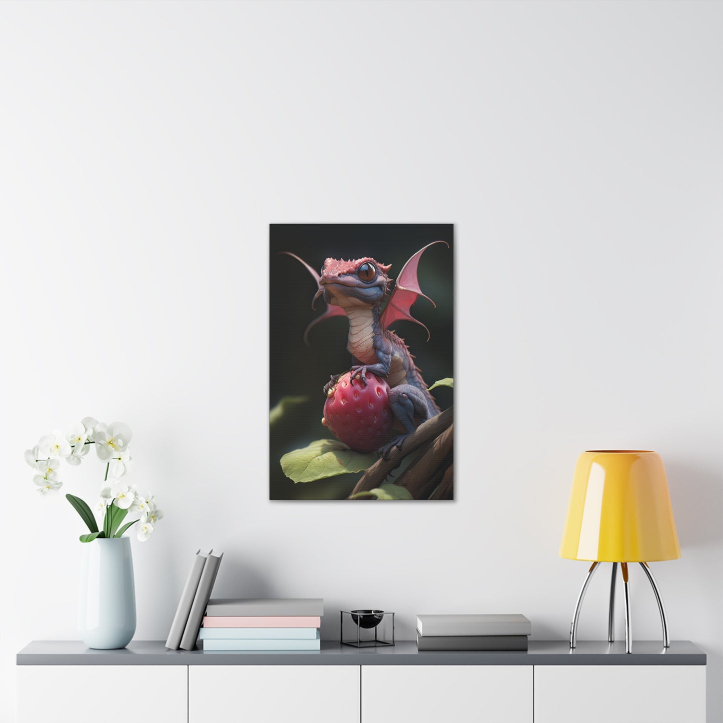 "Berry The Fairy Dragon" Canvas Stretched, 0.75" - Print