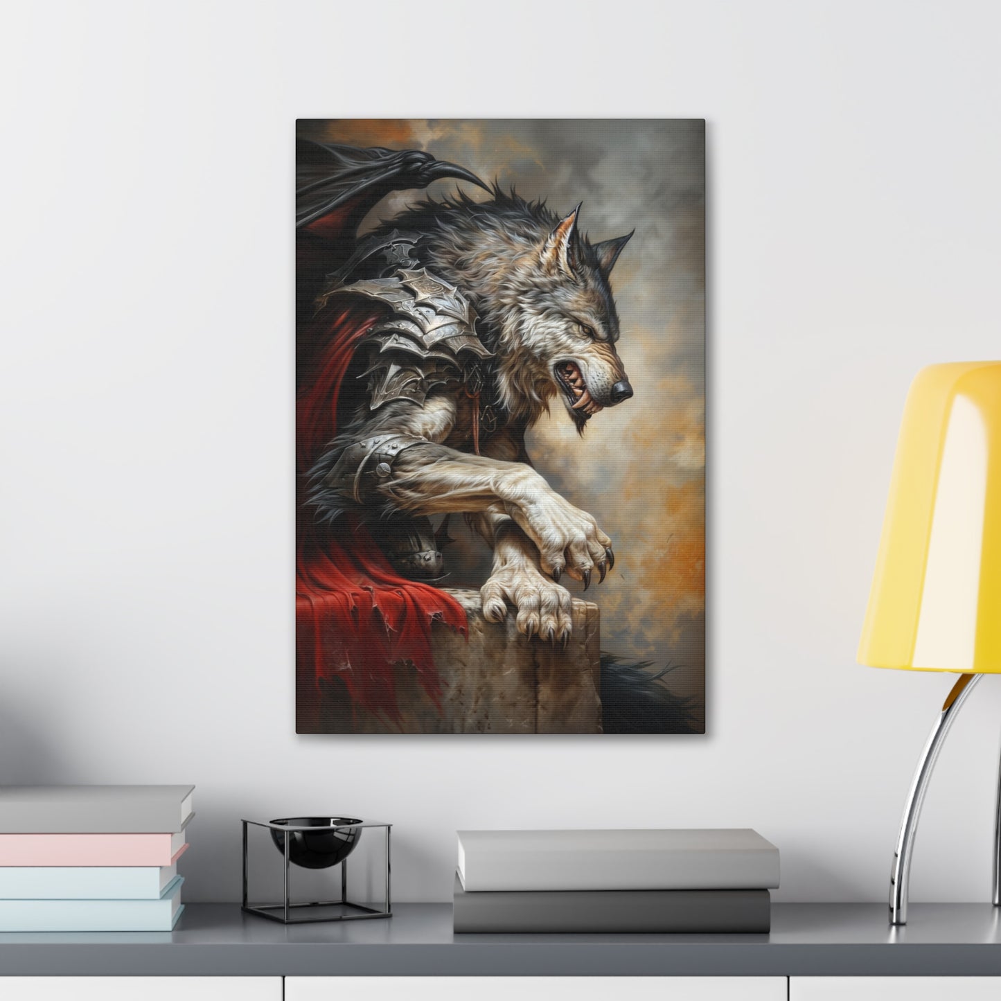 "Dracowolf" Canvas Stretched, 0.75" - Print