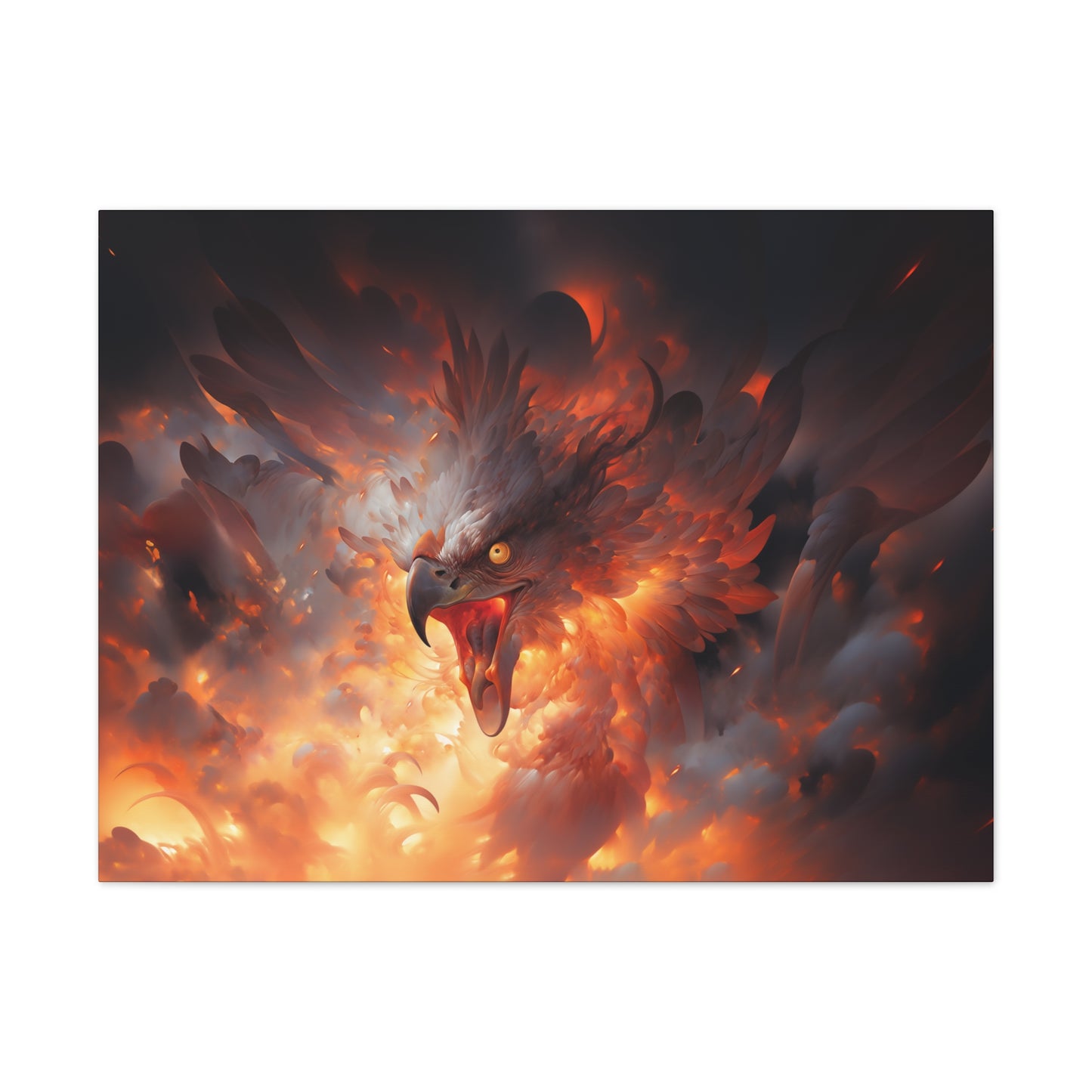 "Phoenix Fury"  Canvas Stretched, 0.75" - Print