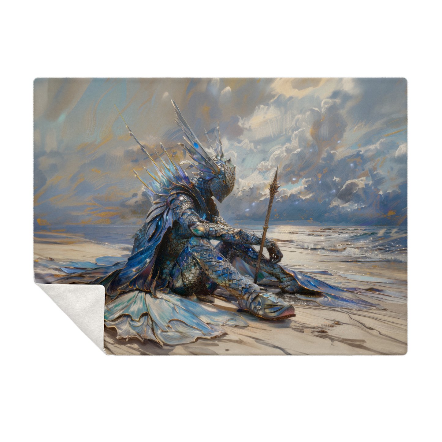 Atlantean Summoner Premium Microfleece Blanket