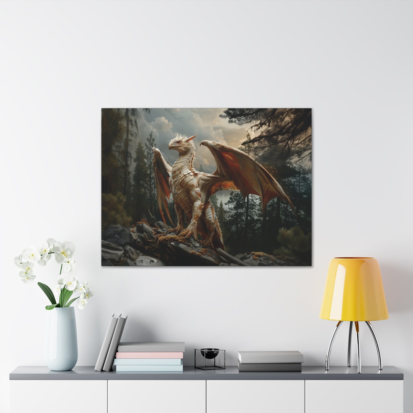 "Forest Drake"  Canvas Stretched, 0.75" - Print