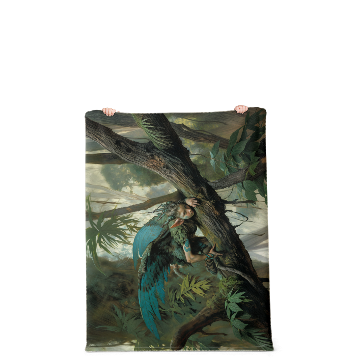 The Woodland Sprite’s Watcher Premium Microfleece Blanket