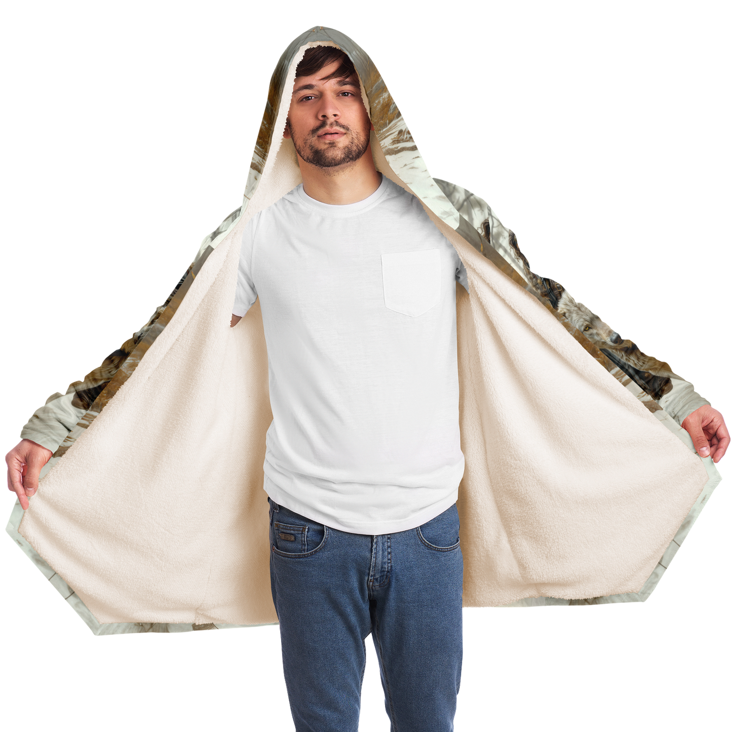 Wolf Rider Microfleece Cloak