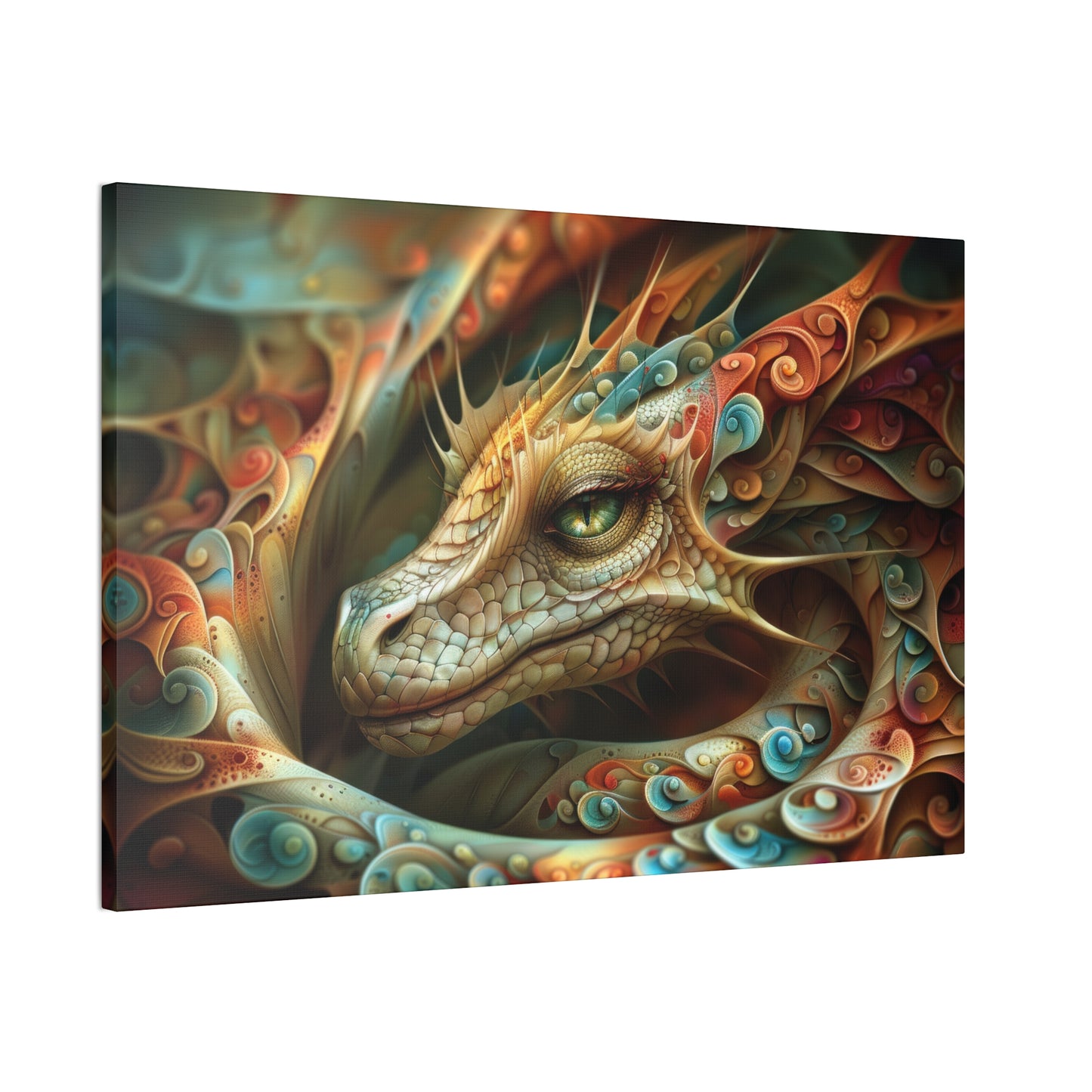 "Spiralwyrm"  Canvas Stretched, 0.75" - Print