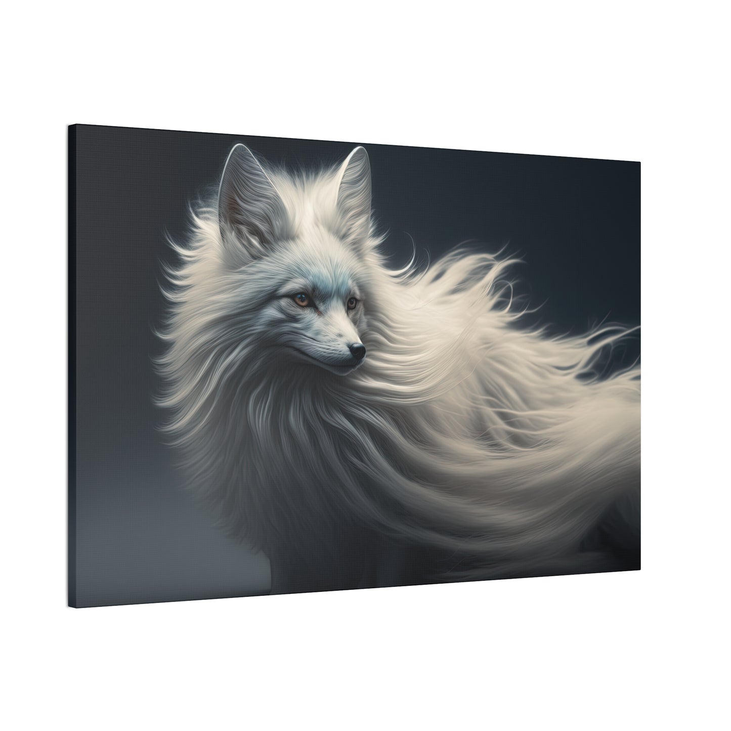 "Winter Wisp Fox"  Canvas Stretched, 0.75" - Print